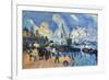 Seine At Bercy-Paul Cézanne-Framed Art Print