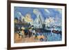 Seine At Bercy-Paul Cézanne-Framed Art Print