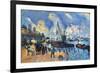 Seine at Bercy-Paul C?zanne-Framed Premium Giclee Print