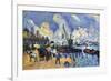 Seine At Bercy-Paul Cézanne-Framed Art Print