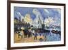 Seine At Bercy-Paul Cézanne-Framed Art Print