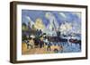 Seine At Bercy-Paul Cézanne-Framed Art Print