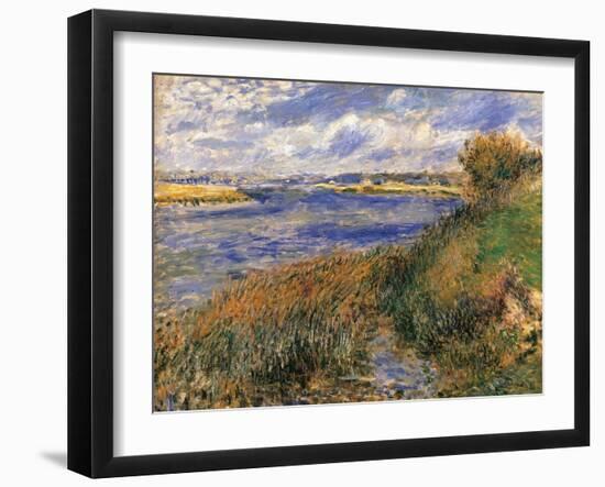 Seine at Champrosay-Pierre-Auguste Renoir-Framed Art Print