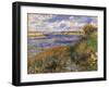 Seine at Champrosay-Pierre-Auguste Renoir-Framed Art Print