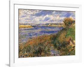 Seine at Champrosay-Pierre-Auguste Renoir-Framed Art Print