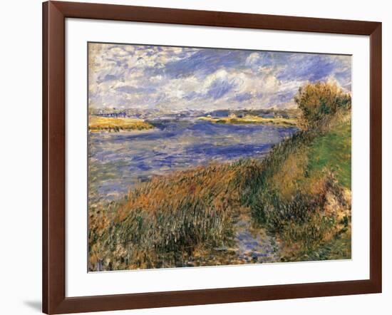 Seine at Champrosay-Pierre-Auguste Renoir-Framed Art Print