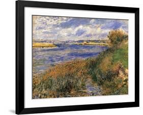 Seine at Champrosay-Pierre-Auguste Renoir-Framed Art Print