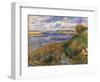 Seine at Champrosay-Pierre-Auguste Renoir-Framed Art Print