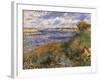 Seine at Champrosay-Pierre-Auguste Renoir-Framed Art Print