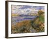 Seine at Champrosay-Pierre-Auguste Renoir-Framed Art Print