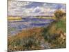 Seine at Champrosay-Pierre-Auguste Renoir-Mounted Art Print