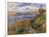 Seine at Champrosay-Pierre-Auguste Renoir-Framed Art Print