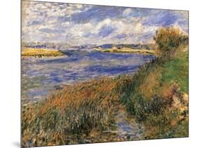 Seine at Champrosay-Pierre-Auguste Renoir-Mounted Art Print