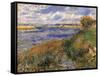 Seine at Champrosay-Pierre-Auguste Renoir-Framed Stretched Canvas