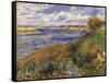 Seine at Champrosay-Pierre-Auguste Renoir-Framed Stretched Canvas