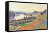 Seine at Herblay-null-Framed Stretched Canvas