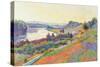 Seine at Herblay-null-Stretched Canvas