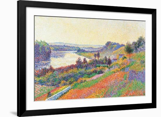 Seine at Herblay-null-Framed Premium Giclee Print