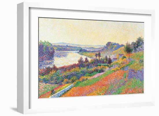 Seine at Herblay-null-Framed Art Print