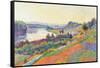 Seine at Herblay-null-Framed Stretched Canvas