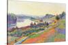 Seine at Herblay-null-Stretched Canvas