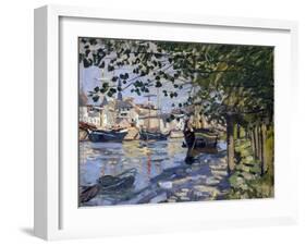 Seine at Rouen, 1872-Claude Monet-Framed Giclee Print