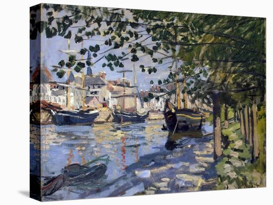 Seine at Rouen, 1872-Claude Monet-Stretched Canvas