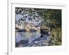 Seine at Rouen, 1872-Claude Monet-Framed Giclee Print