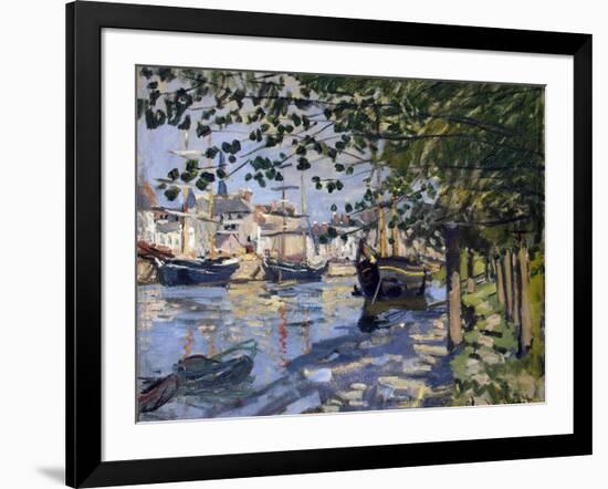 Seine at Rouen, 1872-Claude Monet-Framed Giclee Print