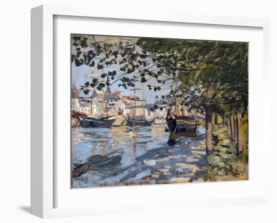 Seine at Rouen, 1872-Claude Monet-Framed Giclee Print