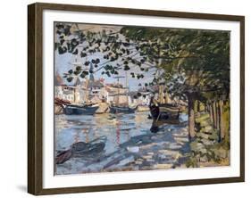 Seine at Rouen, 1872-Claude Monet-Framed Giclee Print