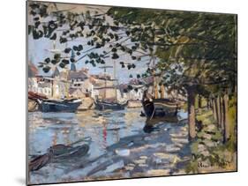 Seine at Rouen, 1872-Claude Monet-Mounted Giclee Print