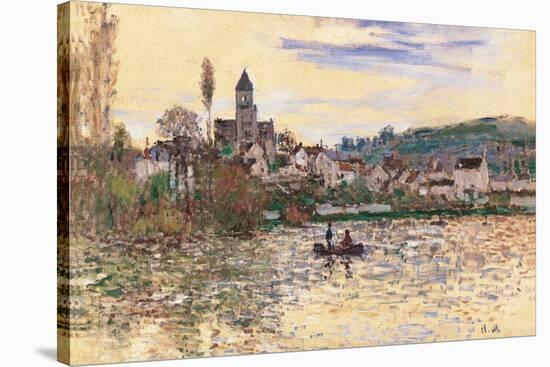 Seine at Vetheuil-Claude Monet-Stretched Canvas