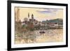 Seine at Vetheuil-Claude Monet-Framed Premium Giclee Print