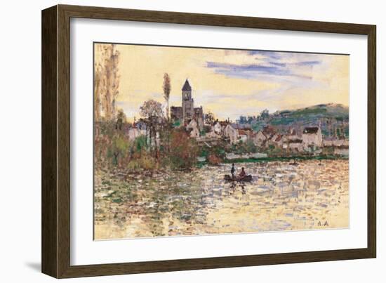 Seine at Vetheuil-Claude Monet-Framed Art Print