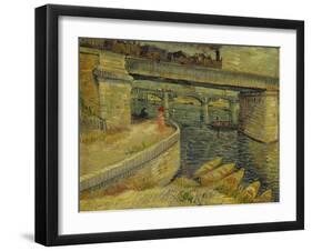 Seine Bridge Near Asnieres, 1887-Vincent van Gogh-Framed Giclee Print