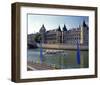 Seine Conciergerie Palais Paris-null-Framed Art Print