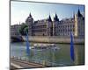 Seine Conciergerie Palais Paris-null-Mounted Art Print