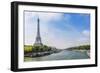 Seine in Paris and Eiffel Tower-bloodua-Framed Photographic Print