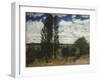 Seine, Landscape with Poplars, 1877-Carl Fredrik Hill-Framed Giclee Print