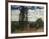 Seine, Landscape with Poplars, 1877-Carl Fredrik Hill-Framed Giclee Print