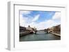 Seine River and Pont D'arcole in Paris-vvoevale-Framed Photographic Print