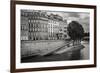 Seine River Bank on Ile Saint Louis, Paris, France-Francois Roux-Framed Photographic Print