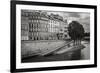 Seine River Bank on Ile Saint Louis, Paris, France-Francois Roux-Framed Photographic Print