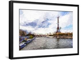 Seine River - In the Style of Oil Painting-Philippe Hugonnard-Framed Giclee Print