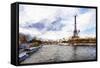 Seine River - In the Style of Oil Painting-Philippe Hugonnard-Framed Stretched Canvas