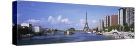 Seine River Paris France-null-Stretched Canvas