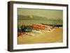 Seine Riverbank with a Pile of Red Sand-Félix Vallotton-Framed Giclee Print