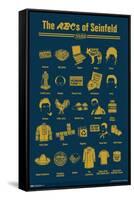 Seinfeld - ABCs of Seinfeld-Trends International-Framed Stretched Canvas