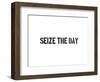 Seize The Day-SM Design-Framed Art Print